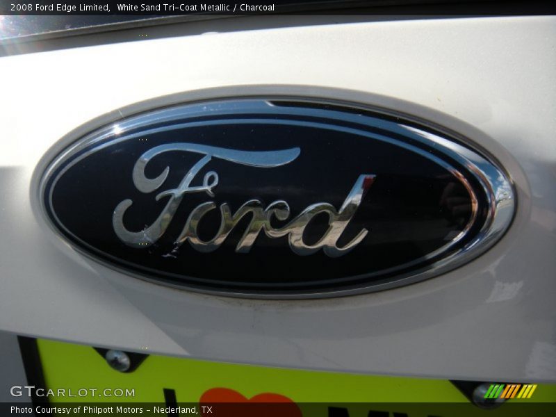 White Sand Tri-Coat Metallic / Charcoal 2008 Ford Edge Limited