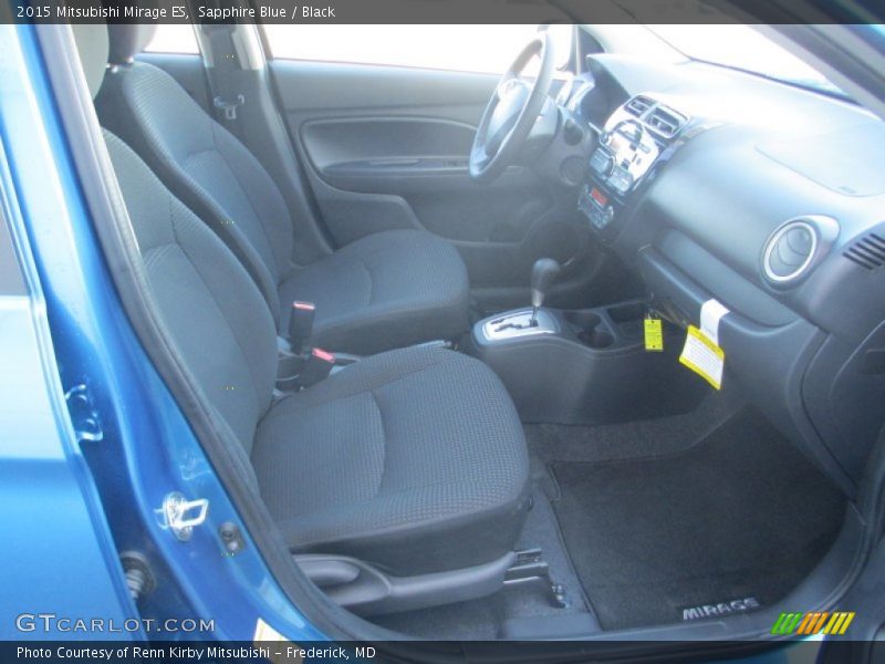Sapphire Blue / Black 2015 Mitsubishi Mirage ES