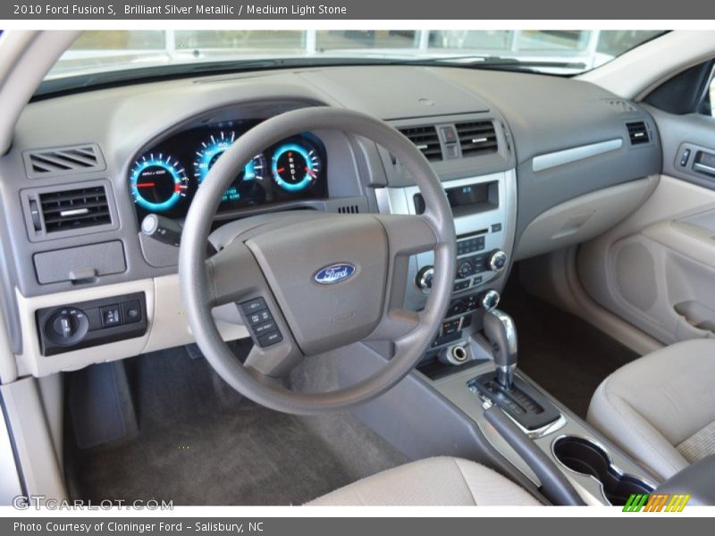 Brilliant Silver Metallic / Medium Light Stone 2010 Ford Fusion S