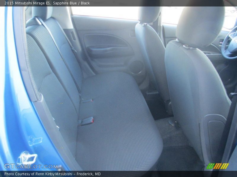 Sapphire Blue / Black 2015 Mitsubishi Mirage ES