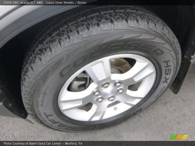 Liquid Silver Metallic / Ebony 2008 GMC Acadia SLT AWD