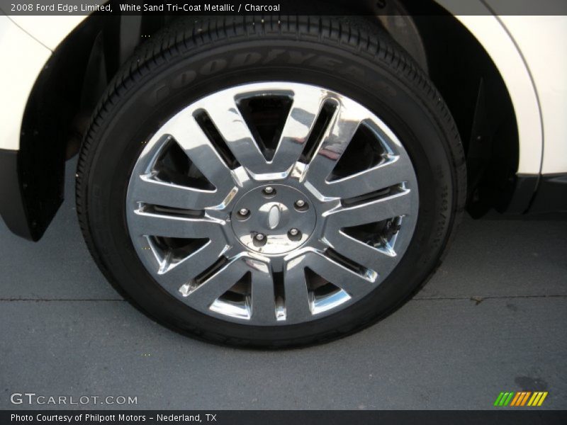 White Sand Tri-Coat Metallic / Charcoal 2008 Ford Edge Limited