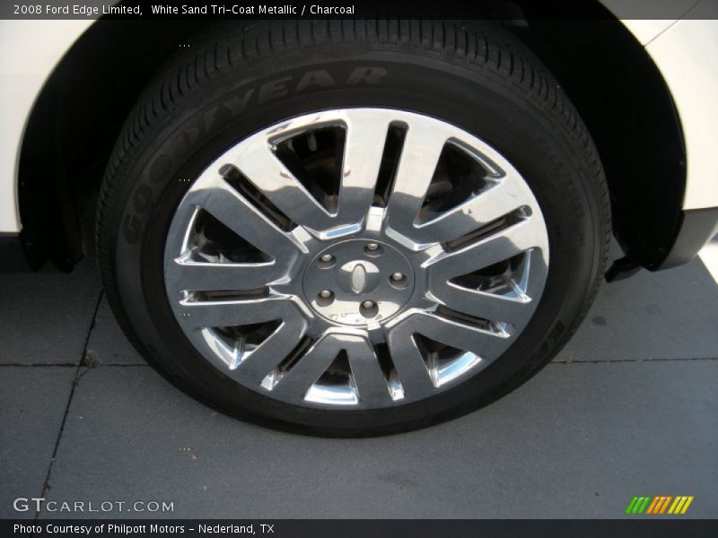 White Sand Tri-Coat Metallic / Charcoal 2008 Ford Edge Limited