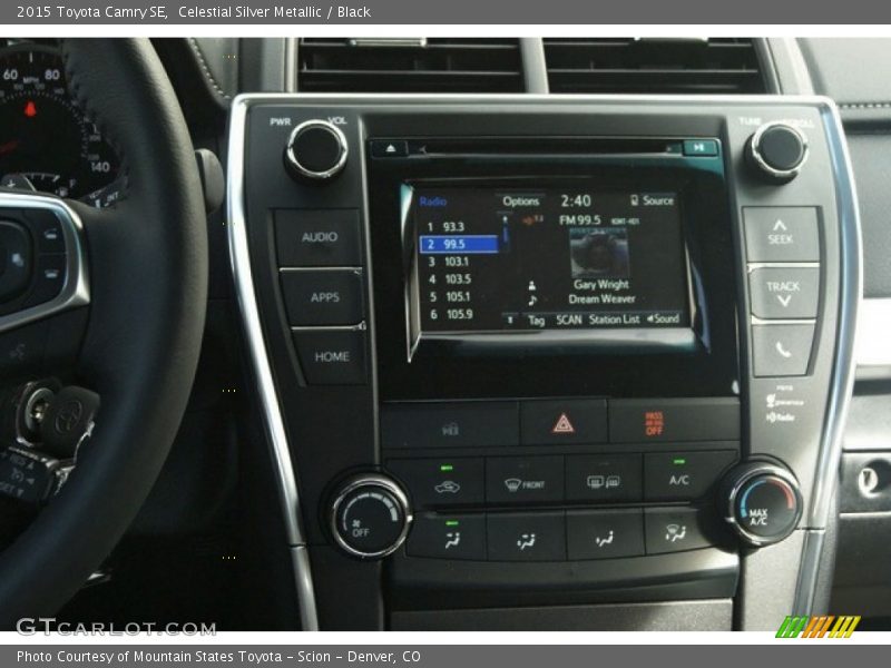 Celestial Silver Metallic / Black 2015 Toyota Camry SE