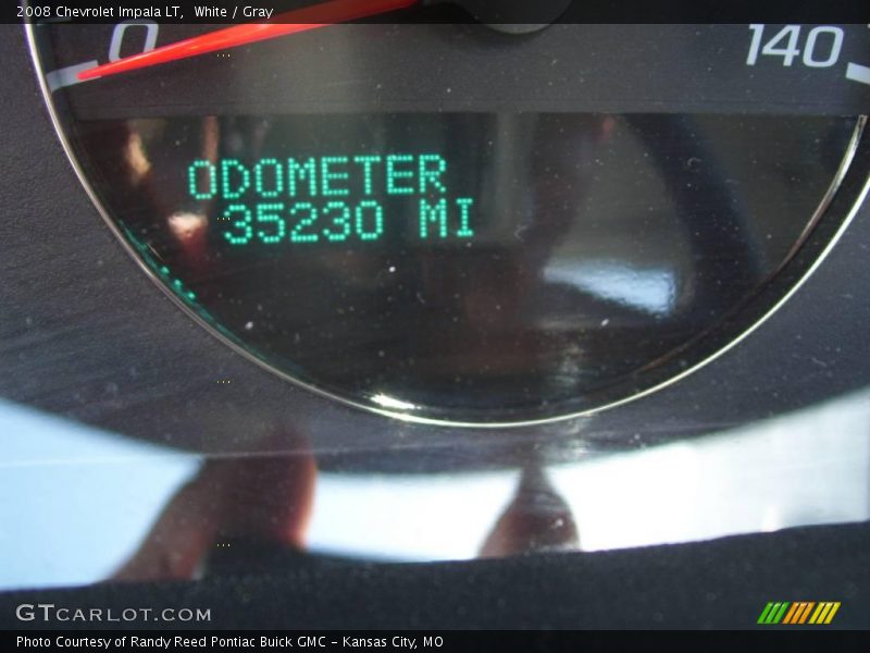 White / Gray 2008 Chevrolet Impala LT