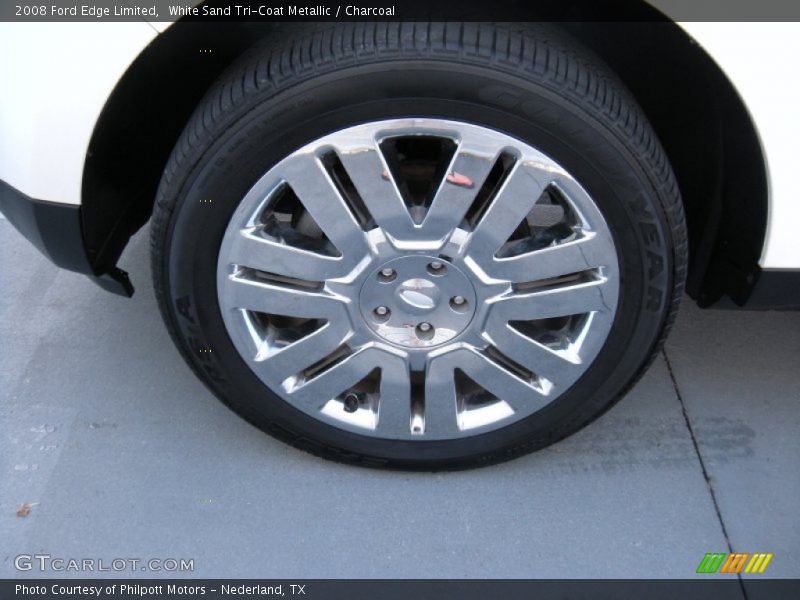 White Sand Tri-Coat Metallic / Charcoal 2008 Ford Edge Limited