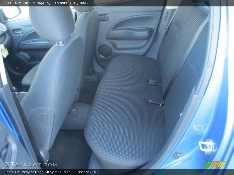 Sapphire Blue / Black 2015 Mitsubishi Mirage ES