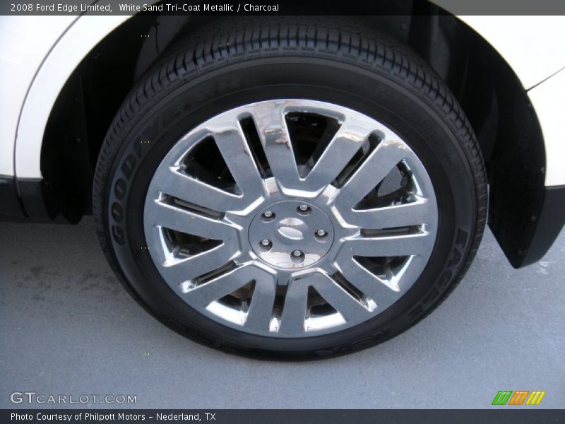 White Sand Tri-Coat Metallic / Charcoal 2008 Ford Edge Limited