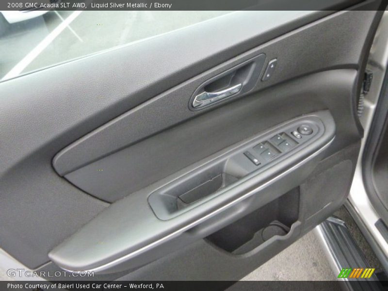 Liquid Silver Metallic / Ebony 2008 GMC Acadia SLT AWD