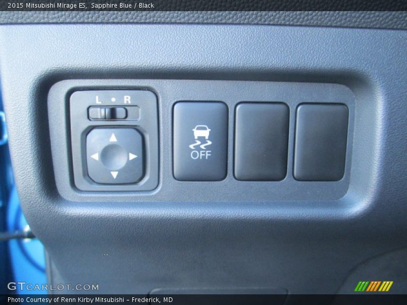 Sapphire Blue / Black 2015 Mitsubishi Mirage ES