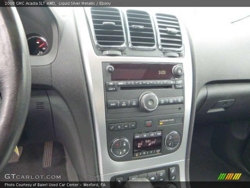 Liquid Silver Metallic / Ebony 2008 GMC Acadia SLT AWD