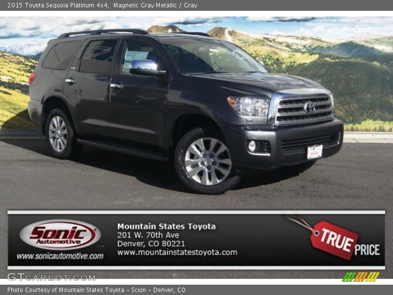 Magnetic Gray Metallic / Gray 2015 Toyota Sequoia Platinum 4x4