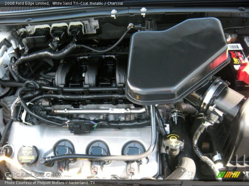 White Sand Tri-Coat Metallic / Charcoal 2008 Ford Edge Limited