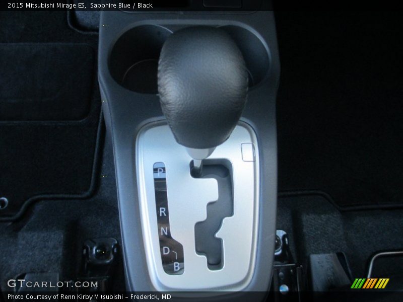 Sapphire Blue / Black 2015 Mitsubishi Mirage ES