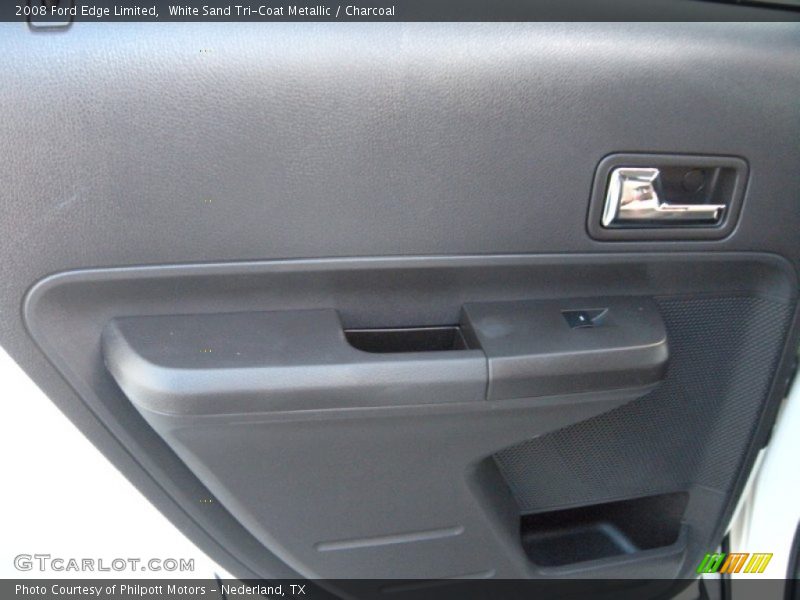 White Sand Tri-Coat Metallic / Charcoal 2008 Ford Edge Limited