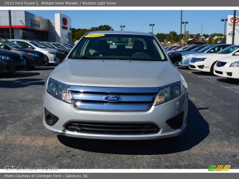 Brilliant Silver Metallic / Medium Light Stone 2010 Ford Fusion S