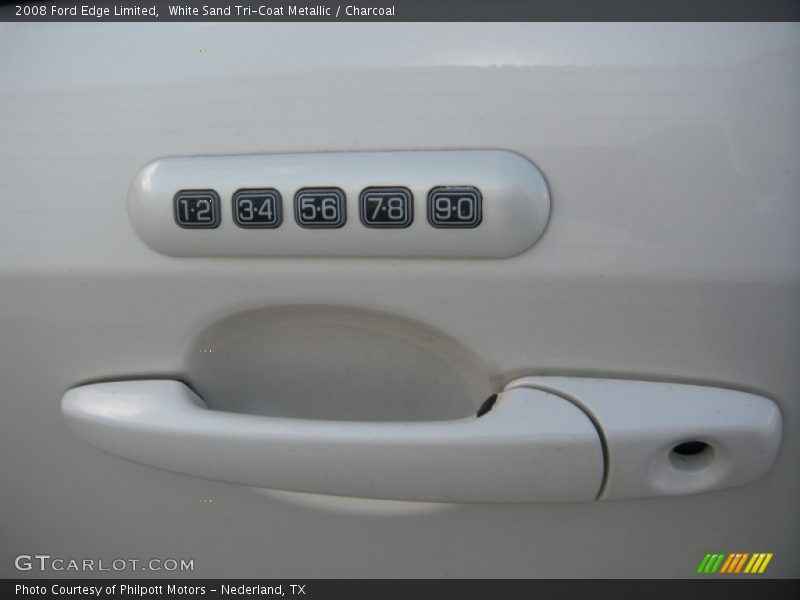White Sand Tri-Coat Metallic / Charcoal 2008 Ford Edge Limited