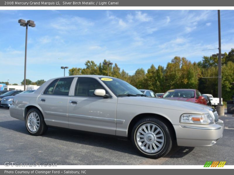 Silver Birch Metallic / Light Camel 2008 Mercury Grand Marquis LS