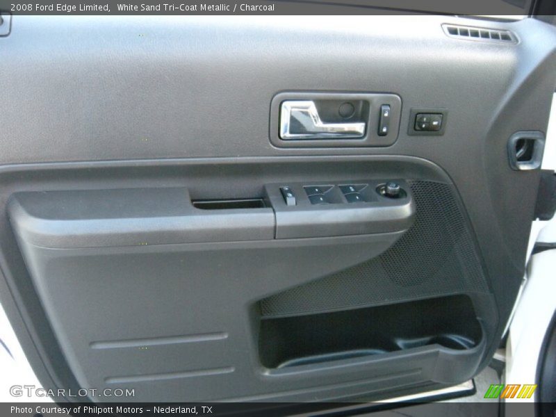 White Sand Tri-Coat Metallic / Charcoal 2008 Ford Edge Limited