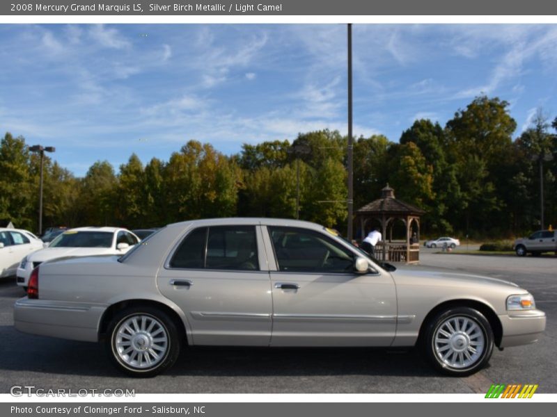 Silver Birch Metallic / Light Camel 2008 Mercury Grand Marquis LS