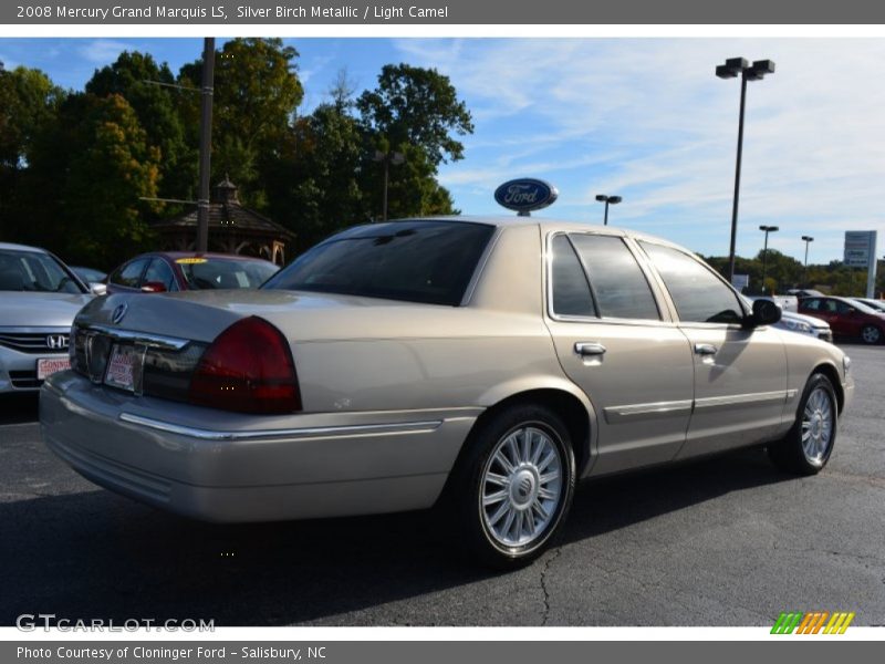 Silver Birch Metallic / Light Camel 2008 Mercury Grand Marquis LS