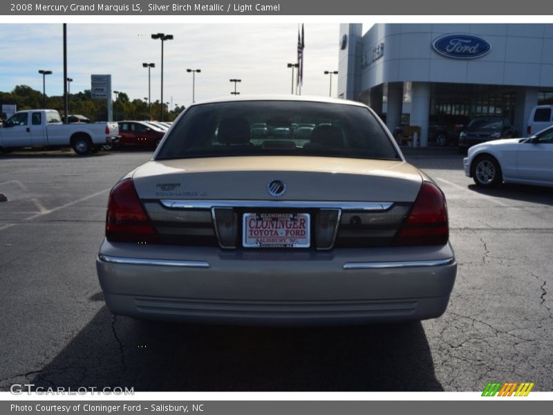 Silver Birch Metallic / Light Camel 2008 Mercury Grand Marquis LS
