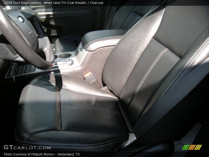 White Sand Tri-Coat Metallic / Charcoal 2008 Ford Edge Limited