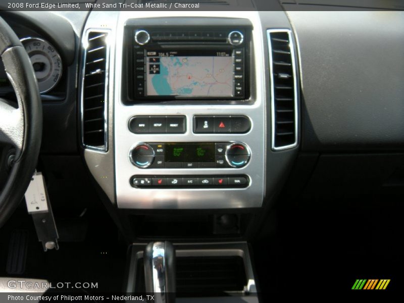 White Sand Tri-Coat Metallic / Charcoal 2008 Ford Edge Limited