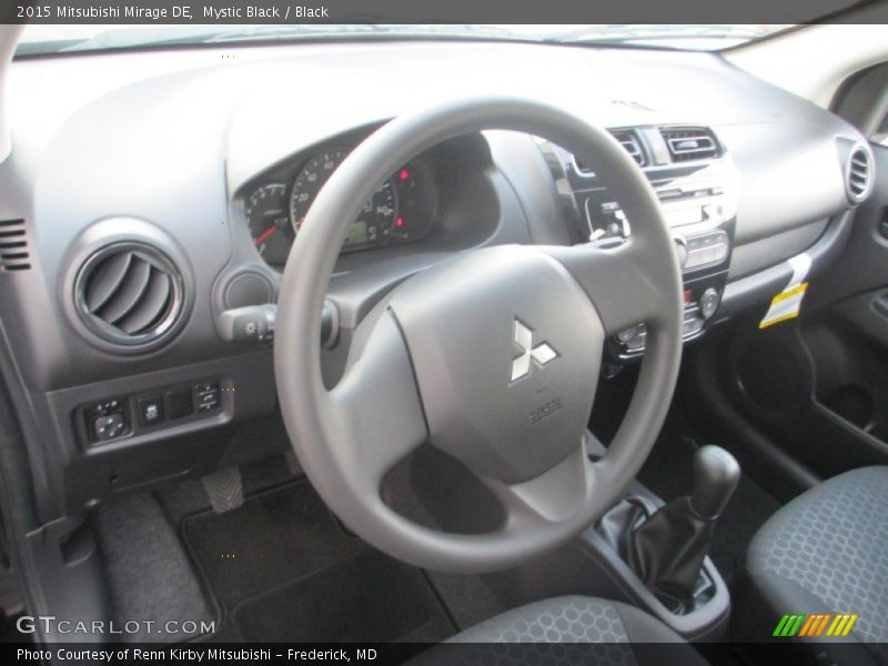 Mystic Black / Black 2015 Mitsubishi Mirage DE