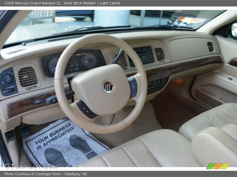Silver Birch Metallic / Light Camel 2008 Mercury Grand Marquis LS
