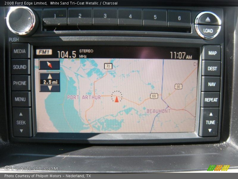 White Sand Tri-Coat Metallic / Charcoal 2008 Ford Edge Limited