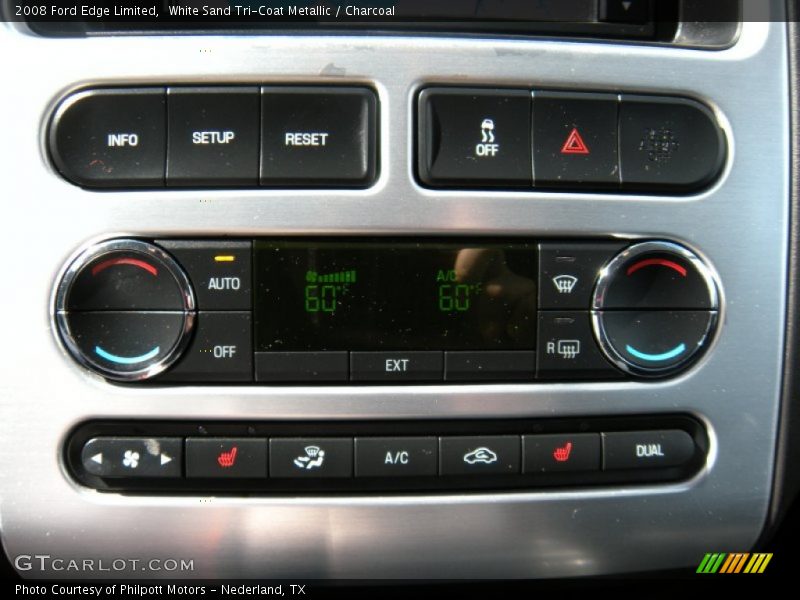 White Sand Tri-Coat Metallic / Charcoal 2008 Ford Edge Limited
