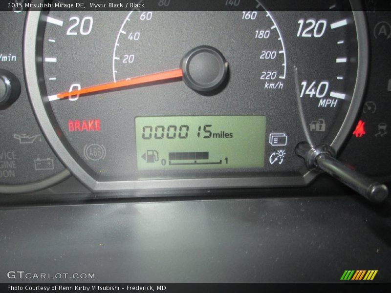 Mystic Black / Black 2015 Mitsubishi Mirage DE