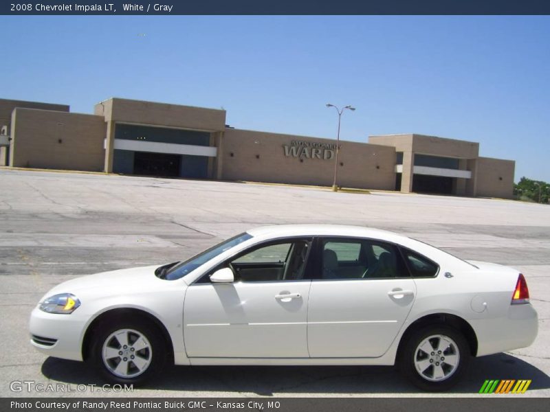 White / Gray 2008 Chevrolet Impala LT