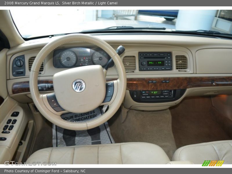 Silver Birch Metallic / Light Camel 2008 Mercury Grand Marquis LS