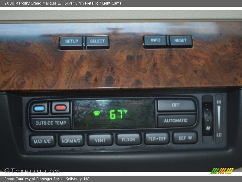 Silver Birch Metallic / Light Camel 2008 Mercury Grand Marquis LS