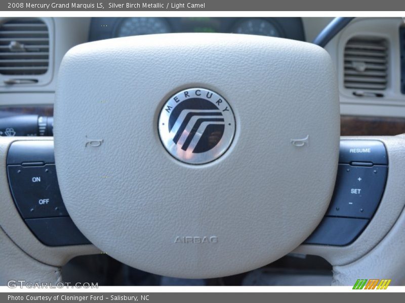 Silver Birch Metallic / Light Camel 2008 Mercury Grand Marquis LS