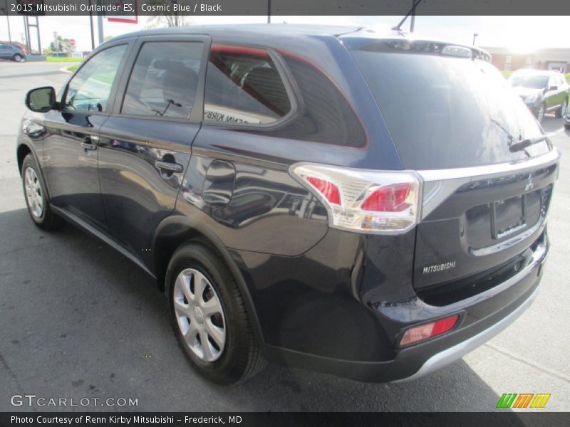 Cosmic Blue / Black 2015 Mitsubishi Outlander ES