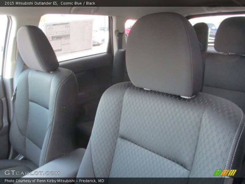 Cosmic Blue / Black 2015 Mitsubishi Outlander ES