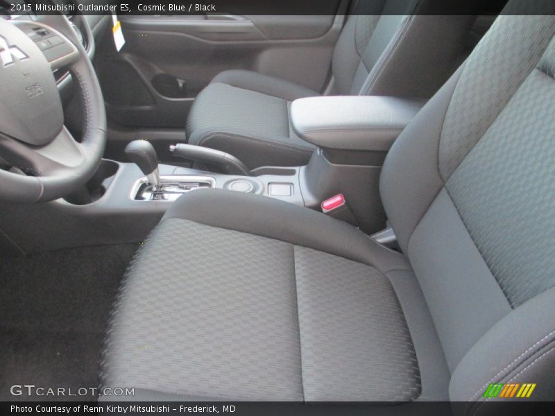 Cosmic Blue / Black 2015 Mitsubishi Outlander ES