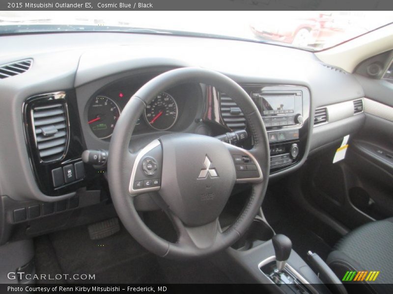 Cosmic Blue / Black 2015 Mitsubishi Outlander ES
