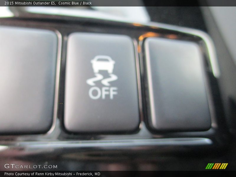 Cosmic Blue / Black 2015 Mitsubishi Outlander ES