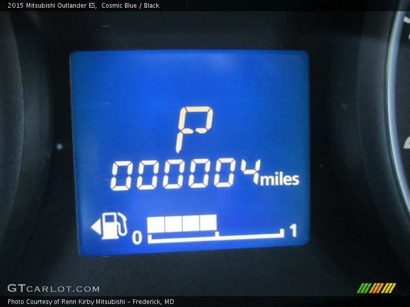 Cosmic Blue / Black 2015 Mitsubishi Outlander ES