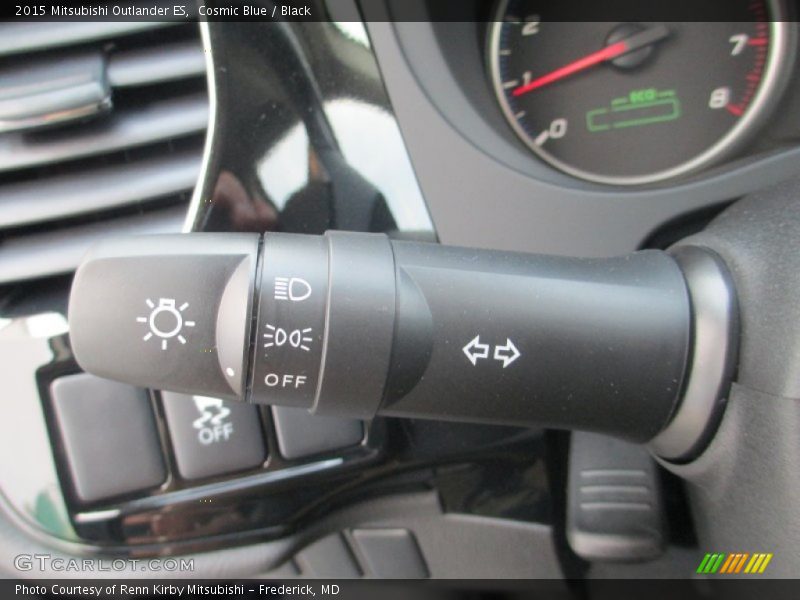 Cosmic Blue / Black 2015 Mitsubishi Outlander ES