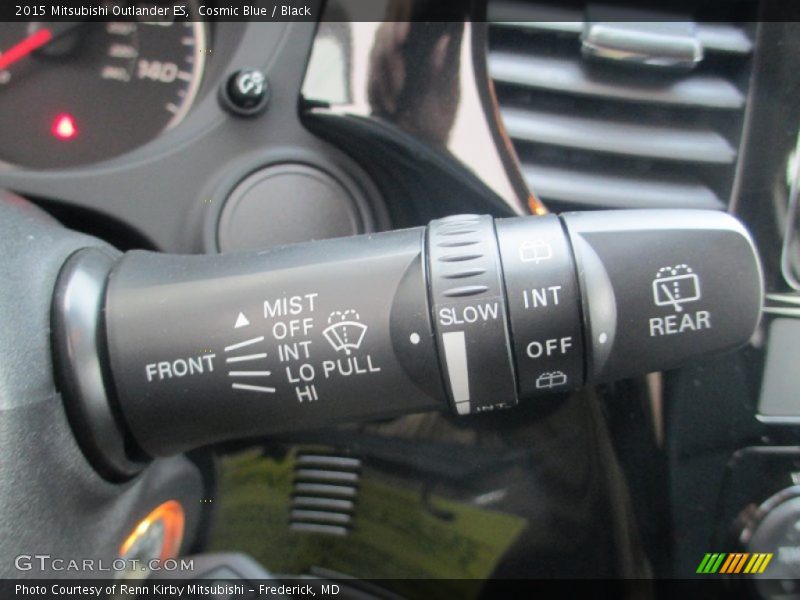 Cosmic Blue / Black 2015 Mitsubishi Outlander ES