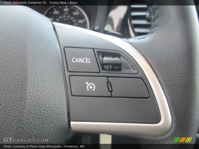 Cosmic Blue / Black 2015 Mitsubishi Outlander ES