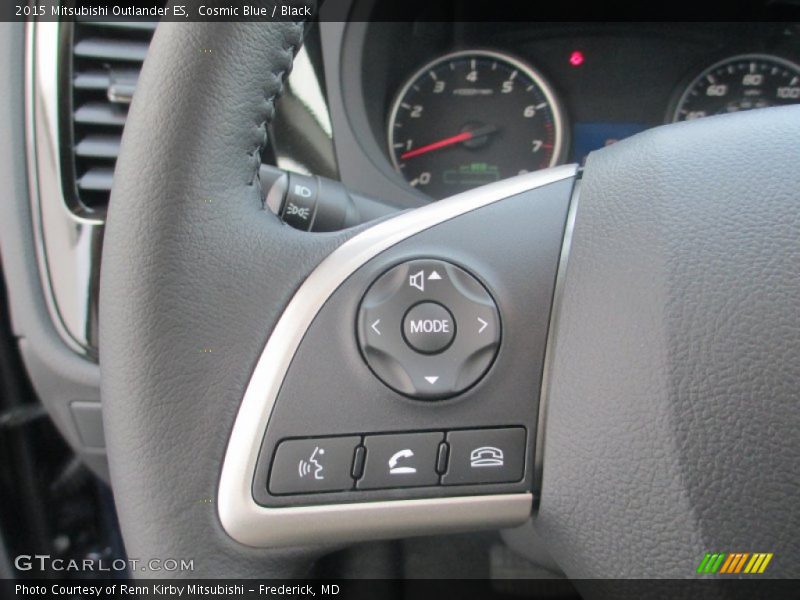 Cosmic Blue / Black 2015 Mitsubishi Outlander ES