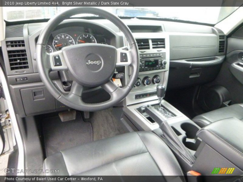 Bright Silver Metallic / Dark Slate Gray 2010 Jeep Liberty Limited 4x4