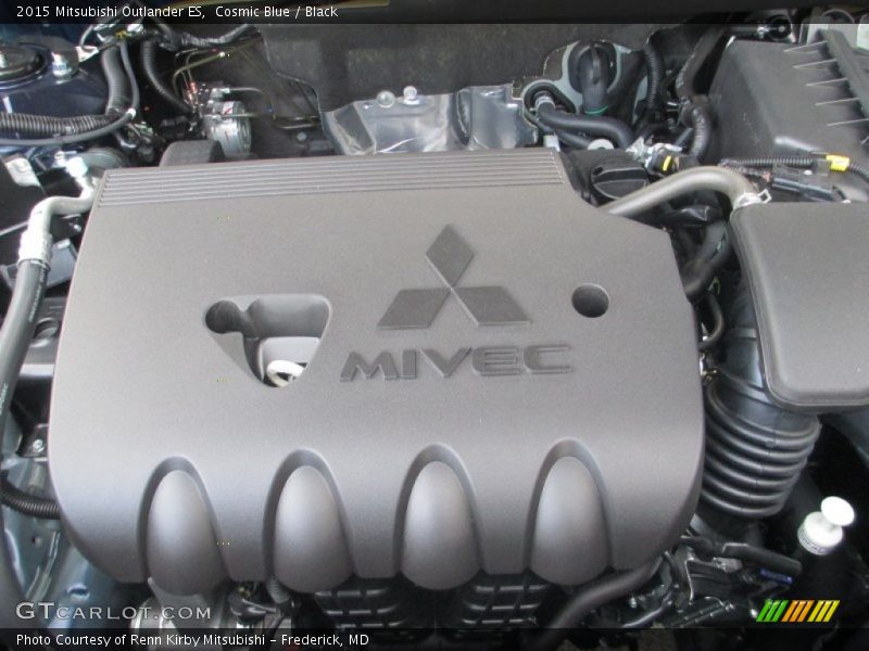 Cosmic Blue / Black 2015 Mitsubishi Outlander ES