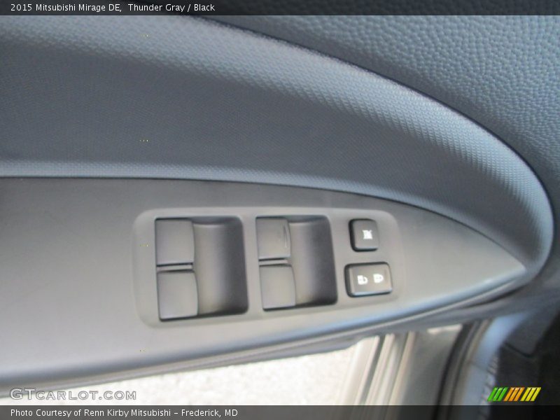 Thunder Gray / Black 2015 Mitsubishi Mirage DE
